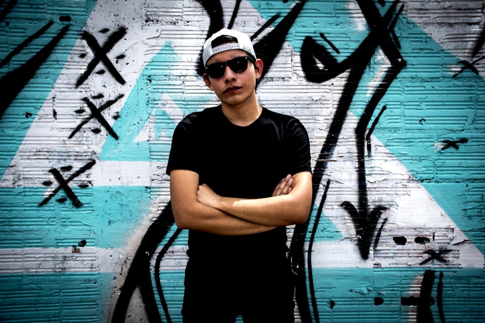 Cap model person