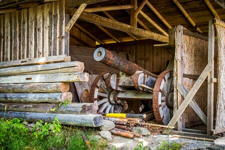 Defense castle barrel of a gun photo