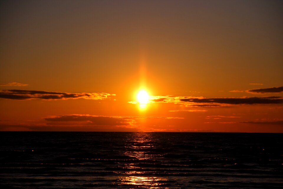 Nature horizon marine sunset