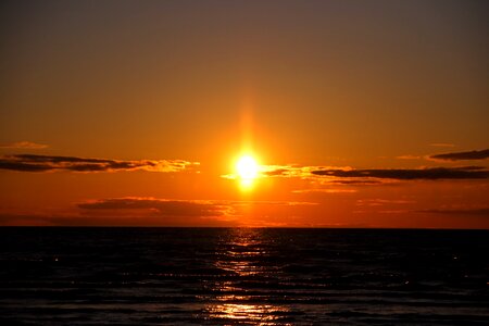 Nature horizon marine sunset photo