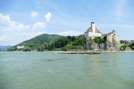 Danube valley castle river landscape photo