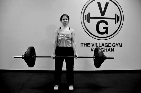 Squat barbell weights photo