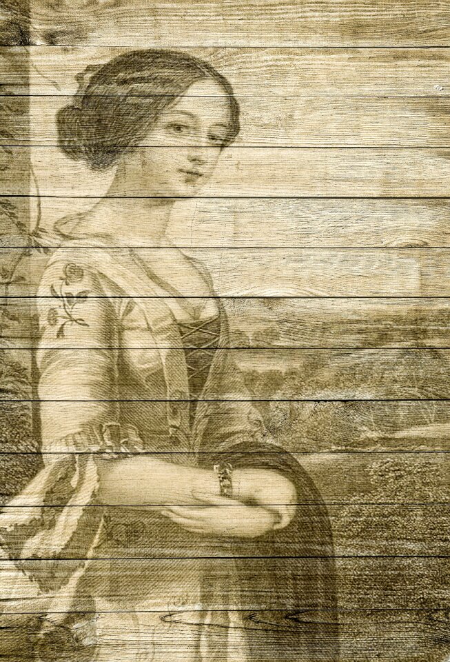 Elegant woman vintage