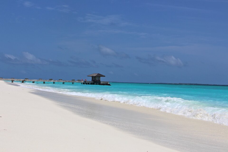 Water turquoise maldives photo