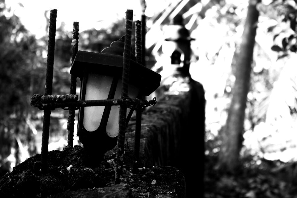 Black white outdoor