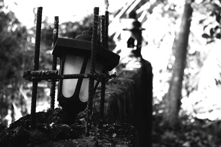Black white outdoor