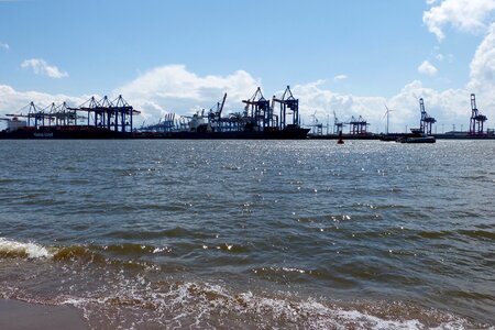 Ship crane container platform