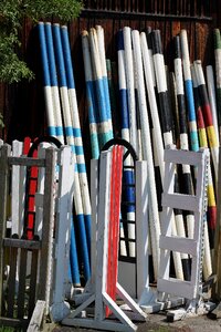 Obstacle rods spring rods colorful
