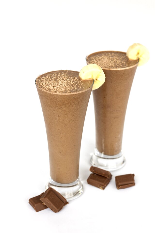 Banana healthy glass