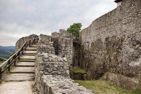 Castle ruins gangplank