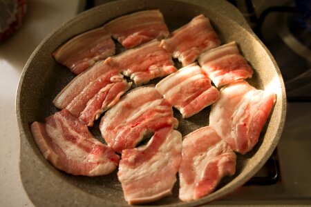 Pork grilled food photo