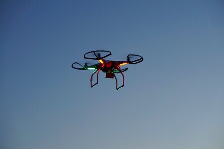 Quadcopter copter field photo