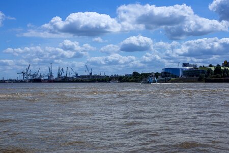 Water port of hamburg hamburg skyline photo