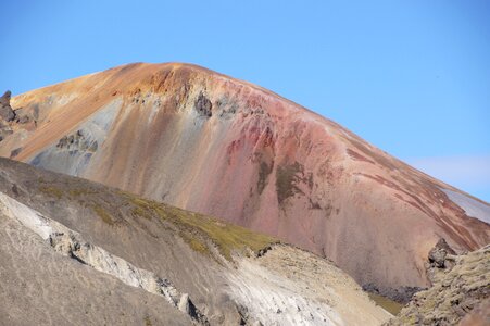 Landmannalaugar mountain color photo