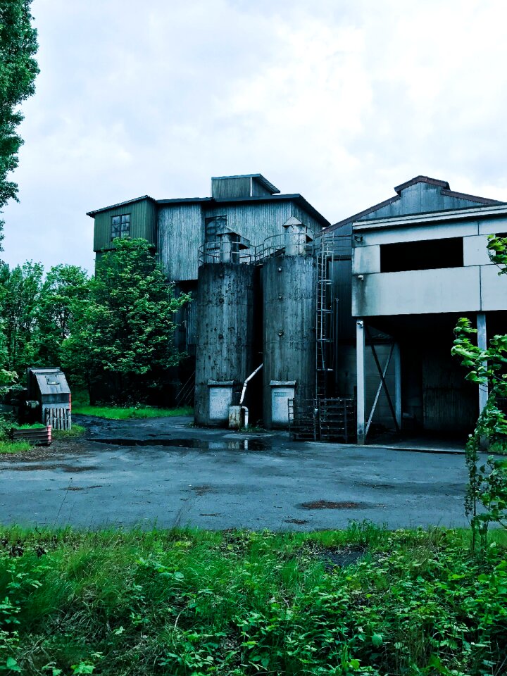 Expired rusted factory