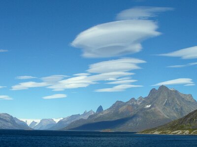 Clouds greenland photo