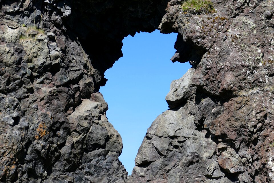 Nature volcanic landscape