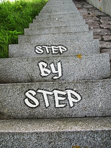 Stairs gradually up