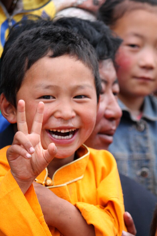 Character tibet ethnic the little girl