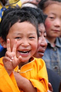 Character tibet ethnic the little girl