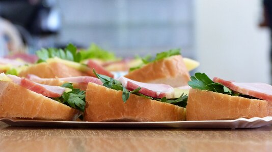 Nutrition food a sandwich