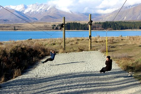 Mountains swing fun