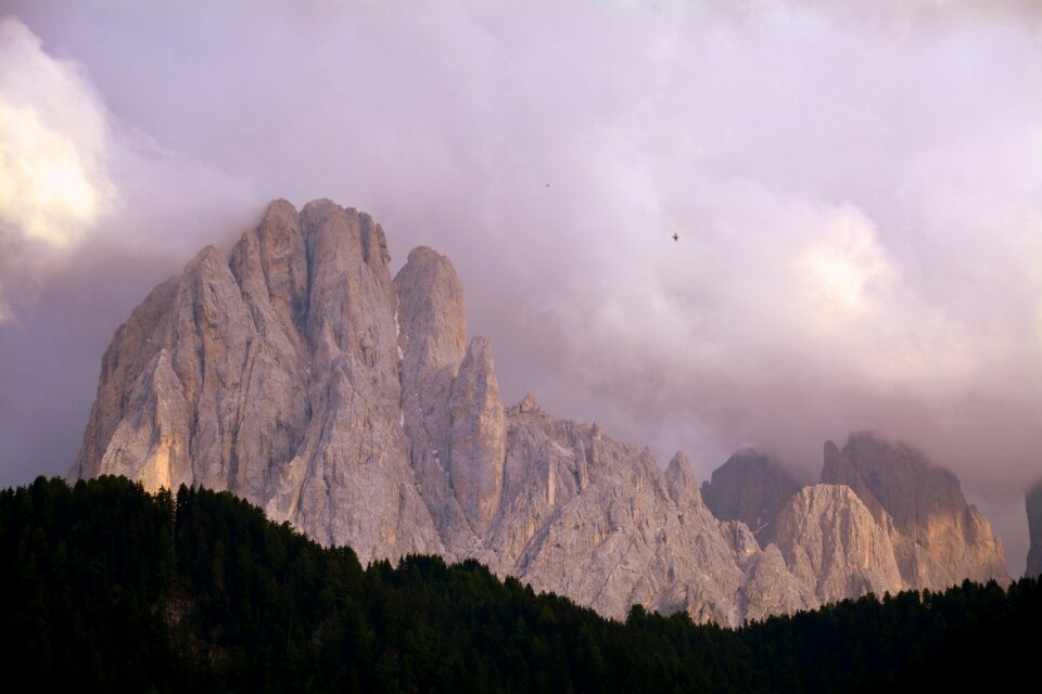 Sassolungo clouds sky