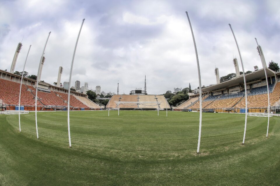 Football field game goal photo