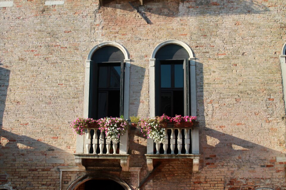 Old building historic center venice photo