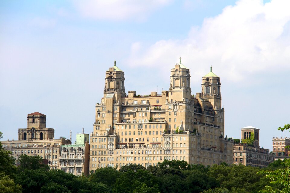 Old building central park new york manhattan