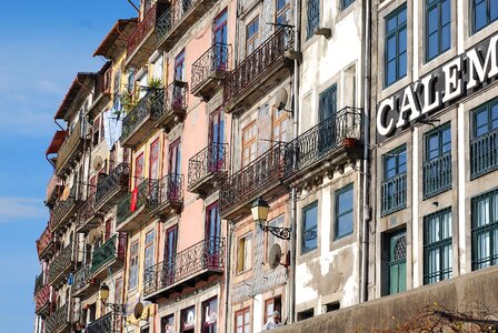 Portugal windows houses photo