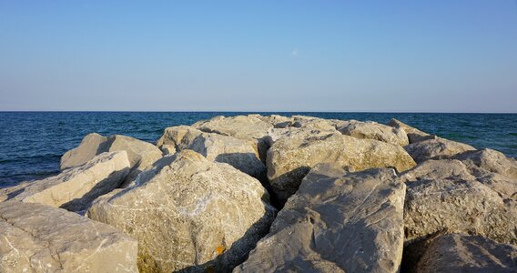 Sea landscape sand stone