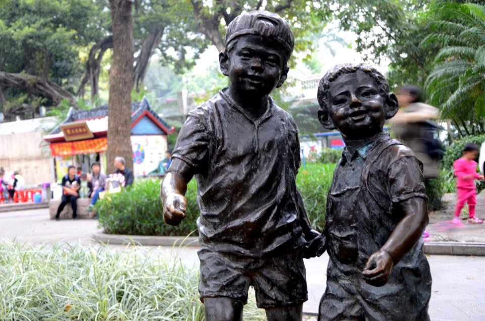 Continental kids sculpture