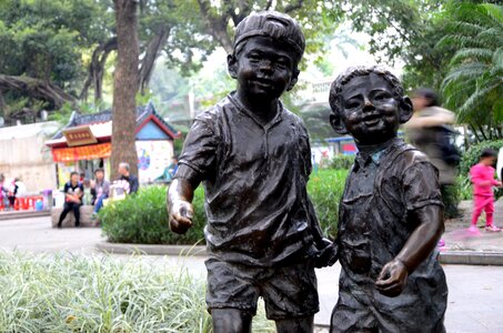 Continental kids sculpture