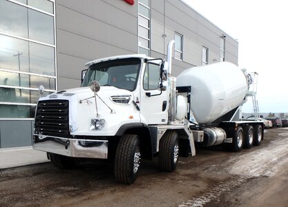 Mechanical engineering concrete mixer truck tanker photo