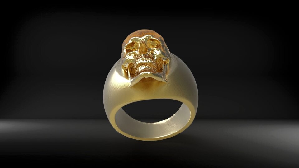 Golden golden ring shiny