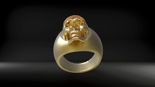Golden golden ring shiny photo
