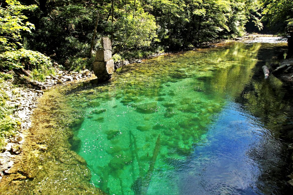 River wild water julian alps