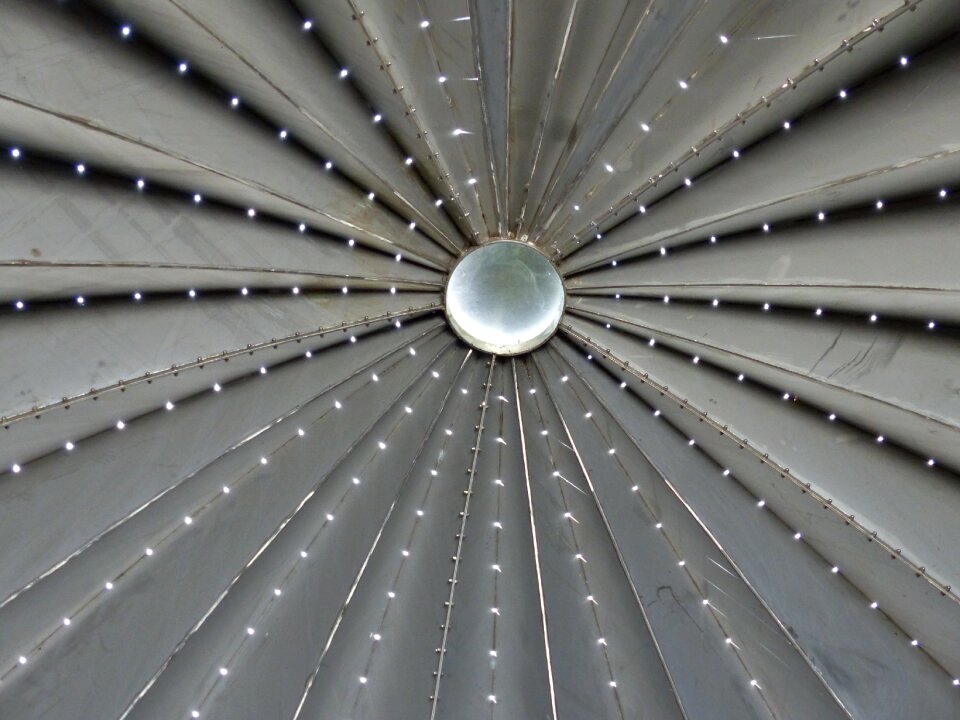 Architecture points of light steel