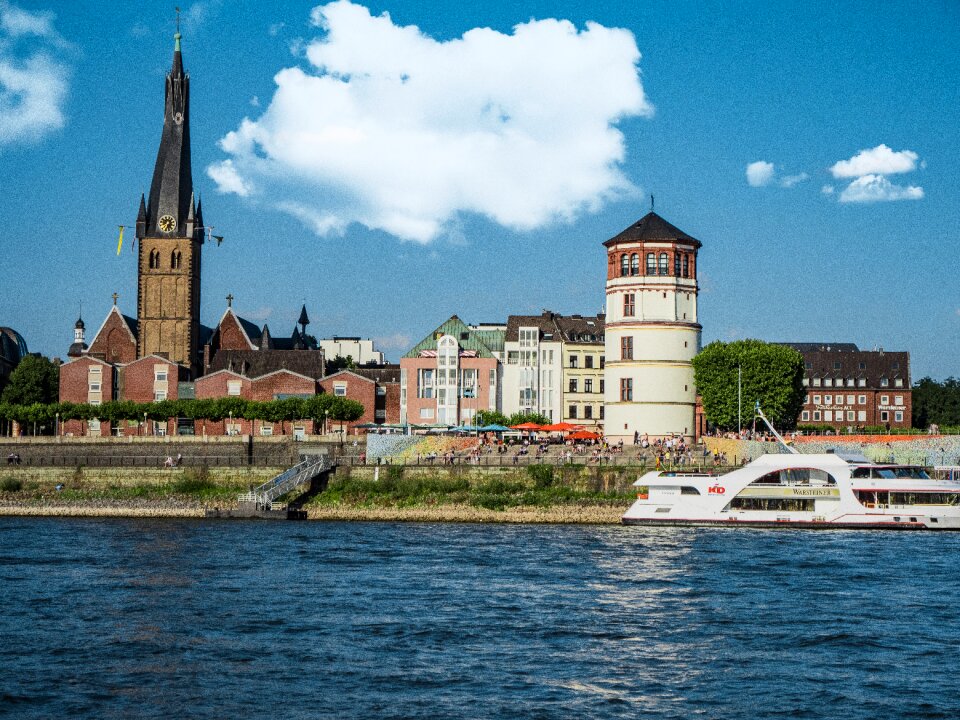 Düsseldorf castle tower rhine