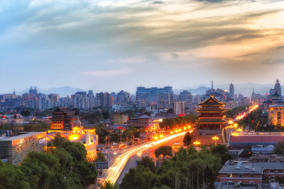 Beijing climbing stairs the scenery