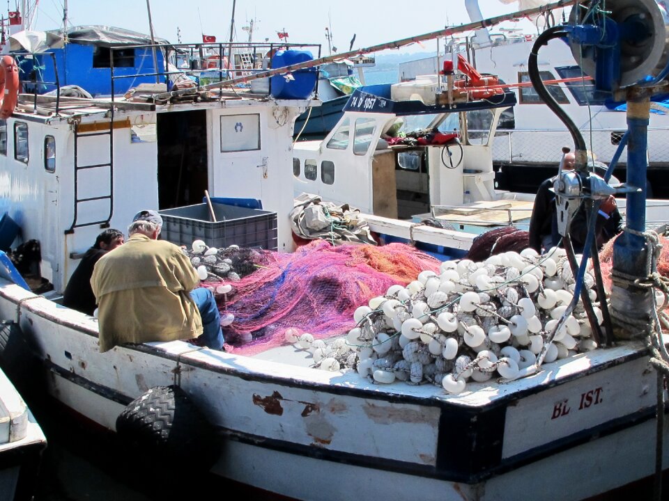 Sea fishing fishing net photo