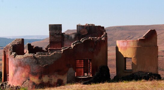 African hut old building