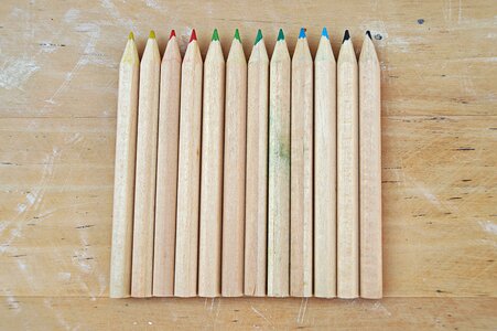 Color background pencils