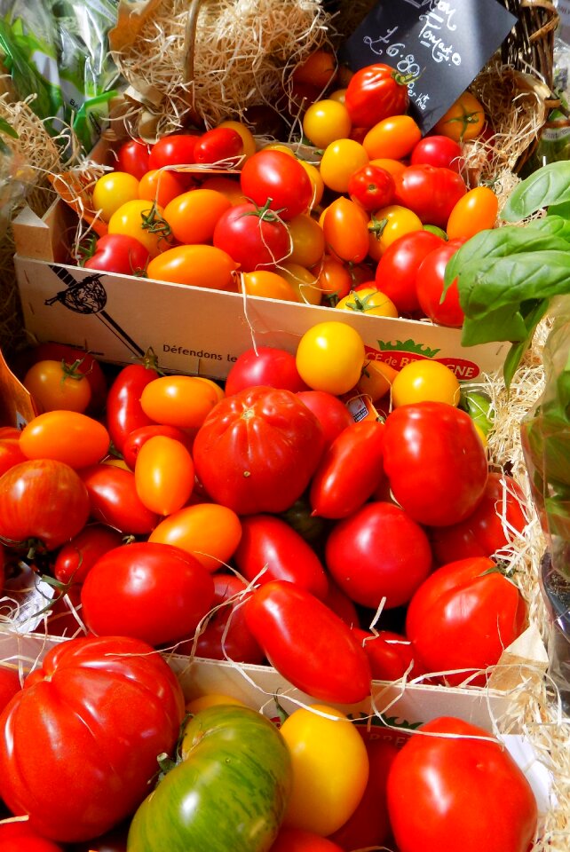 Red tomatoes market