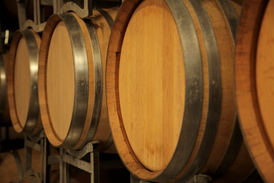 Wine oak barrels Free photos