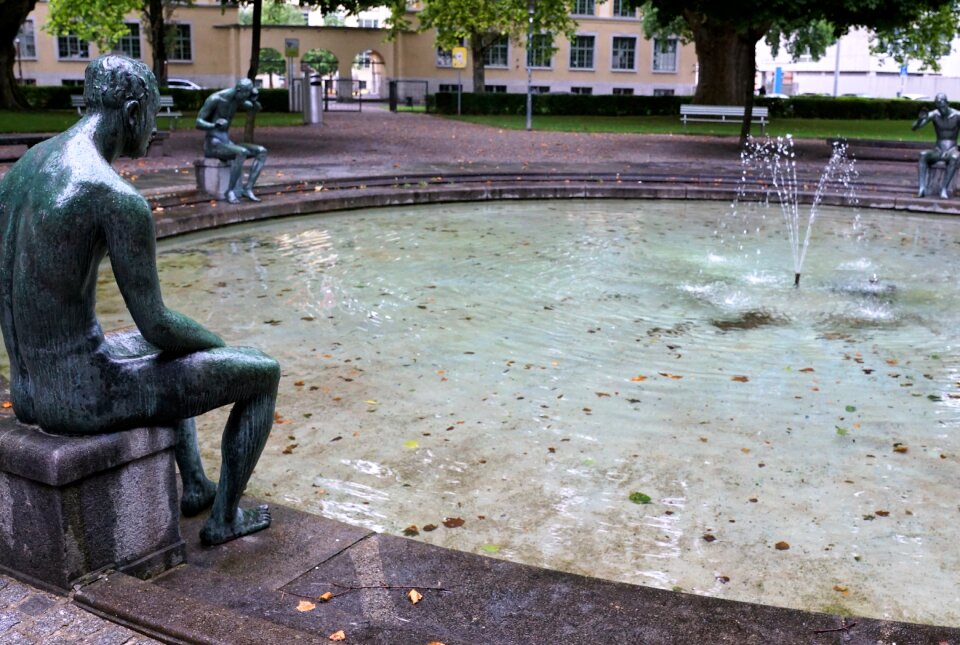 Zurich water feature water
