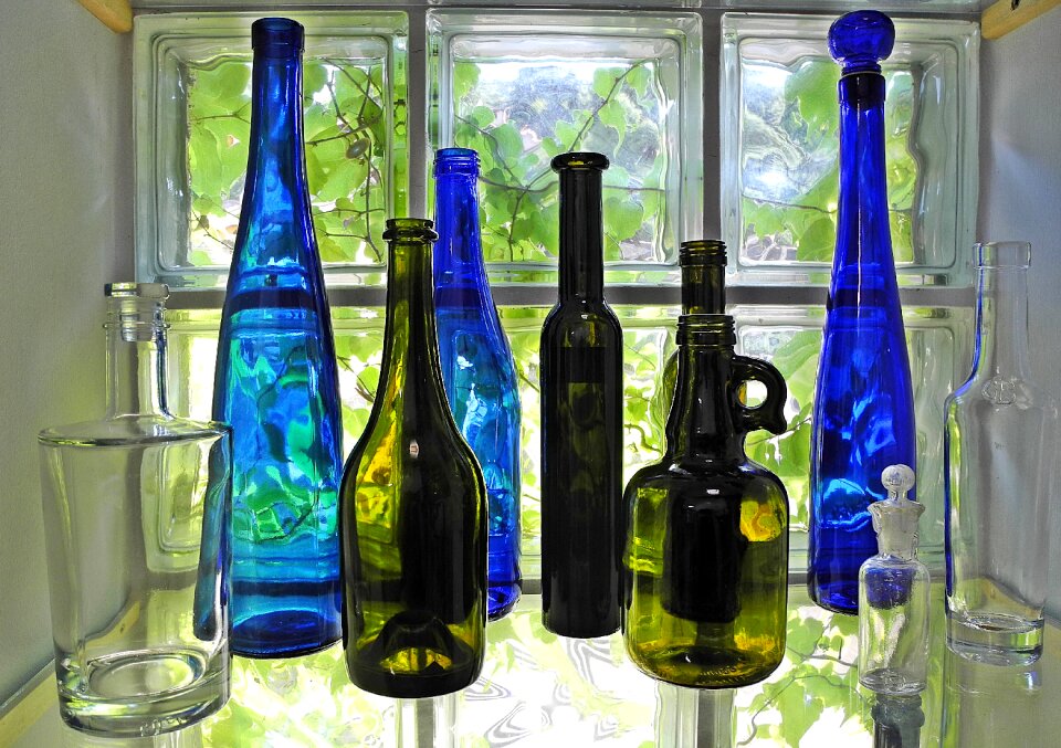 Decoration window blue