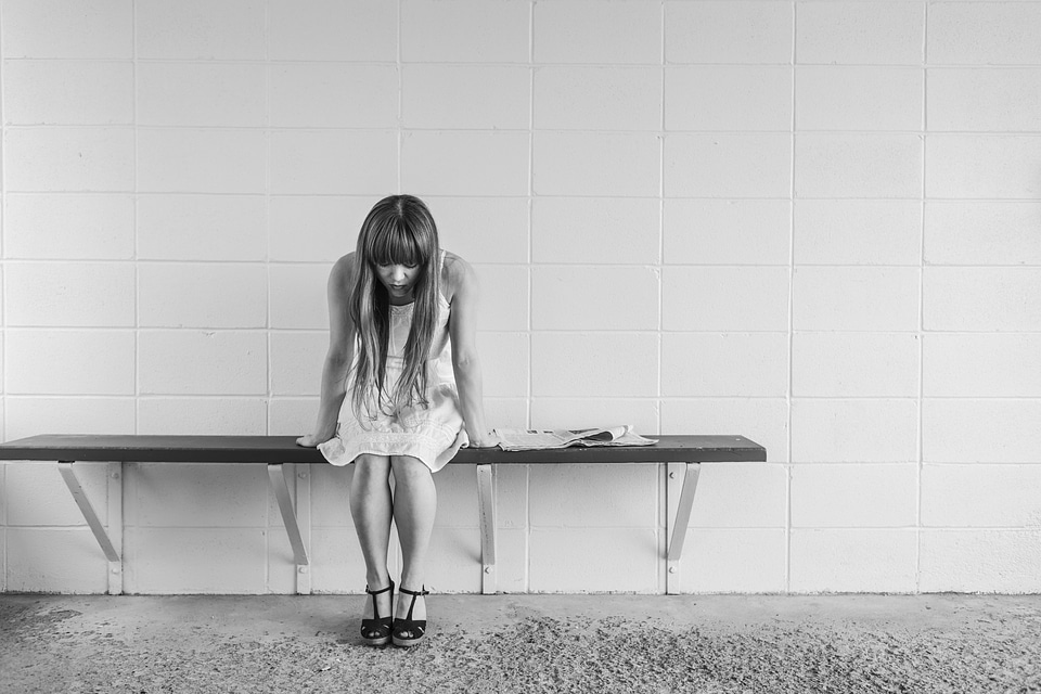 Sitting thinking worry