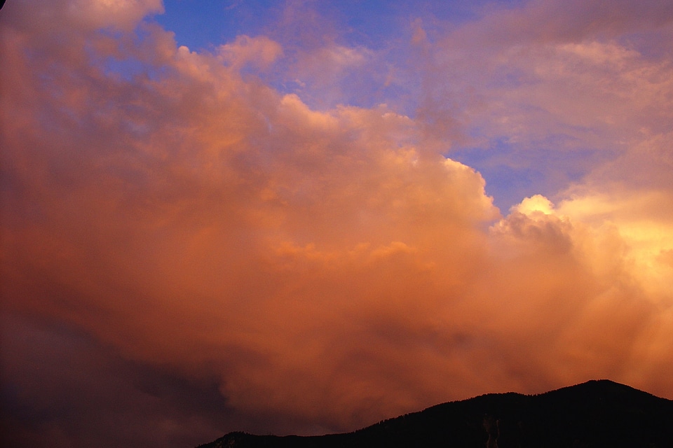 Sunset evening sky weather mood photo